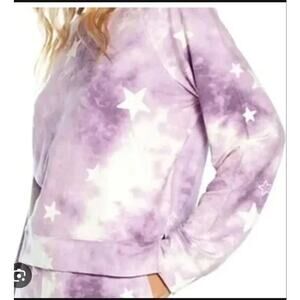Wild Fox Lavender Tie Dye Stars Sweatshirt Size XXL (Women's Size 22) EUC